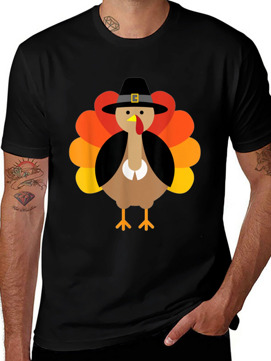Festive Thanksgiving Turkey Pilgrim T-Shirt