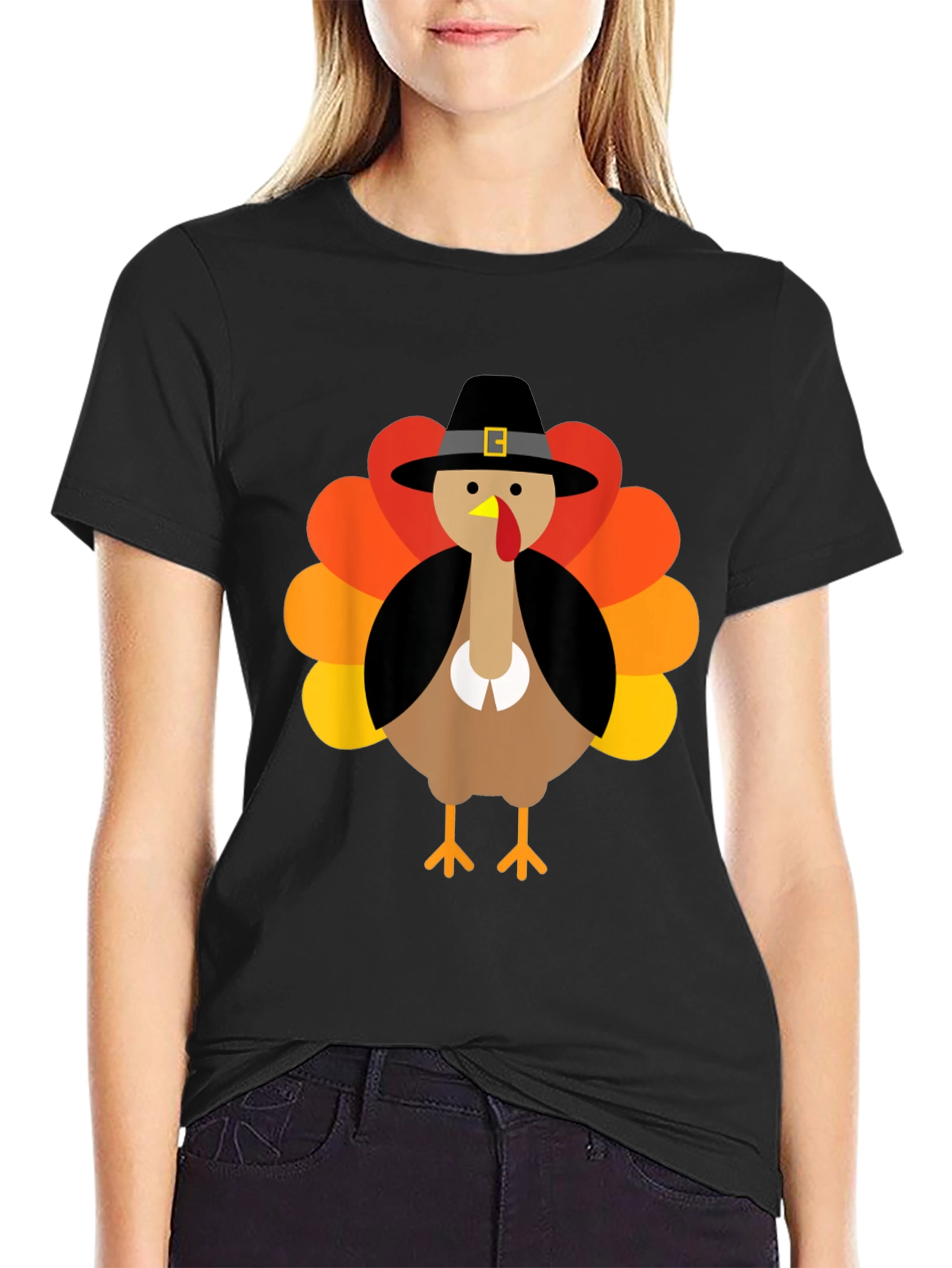 Festive Thanksgiving Turkey Pilgrim T-Shirt