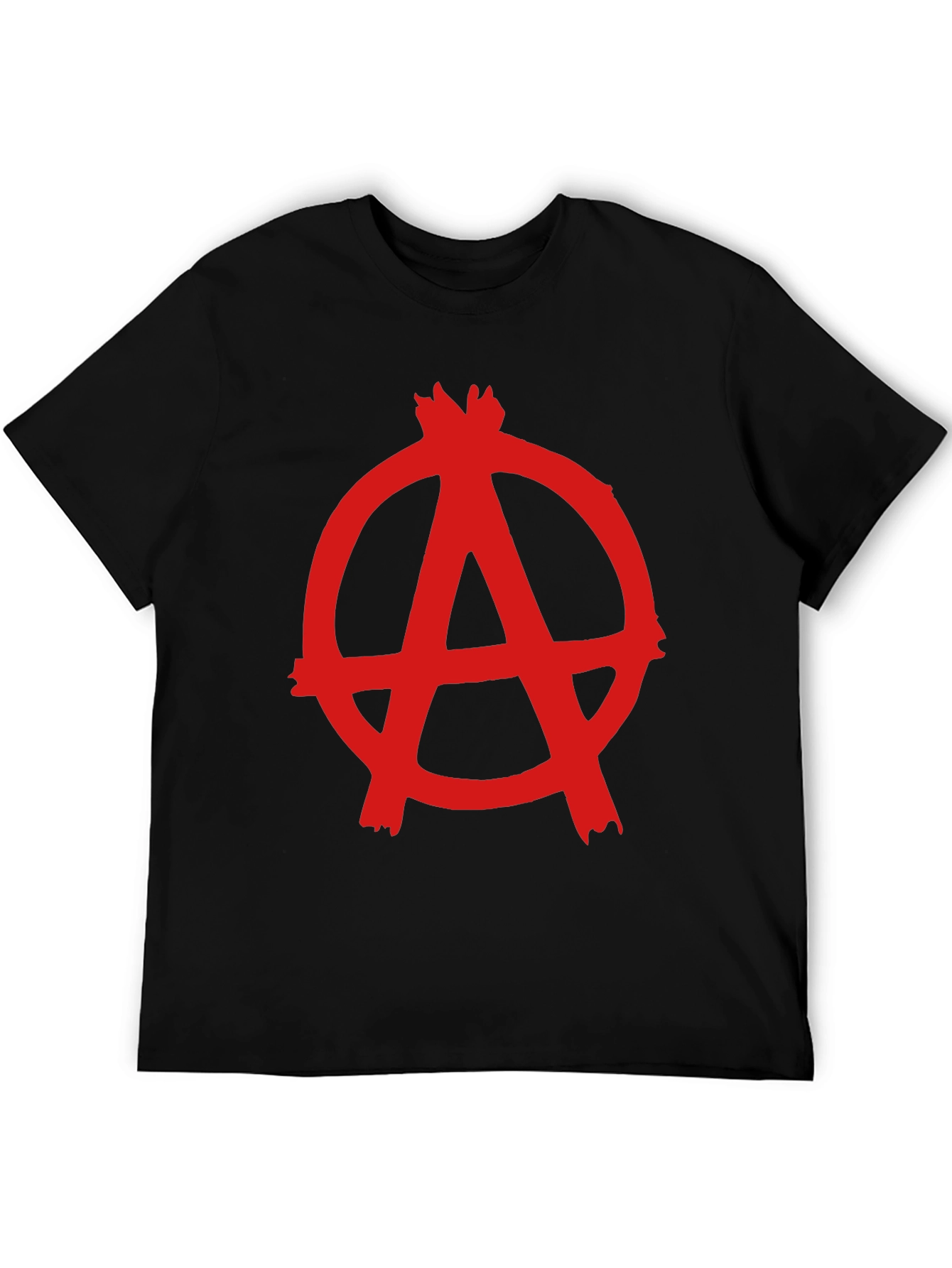 Anarchy Symbol Graphic Tee - Black Cotton Comfort