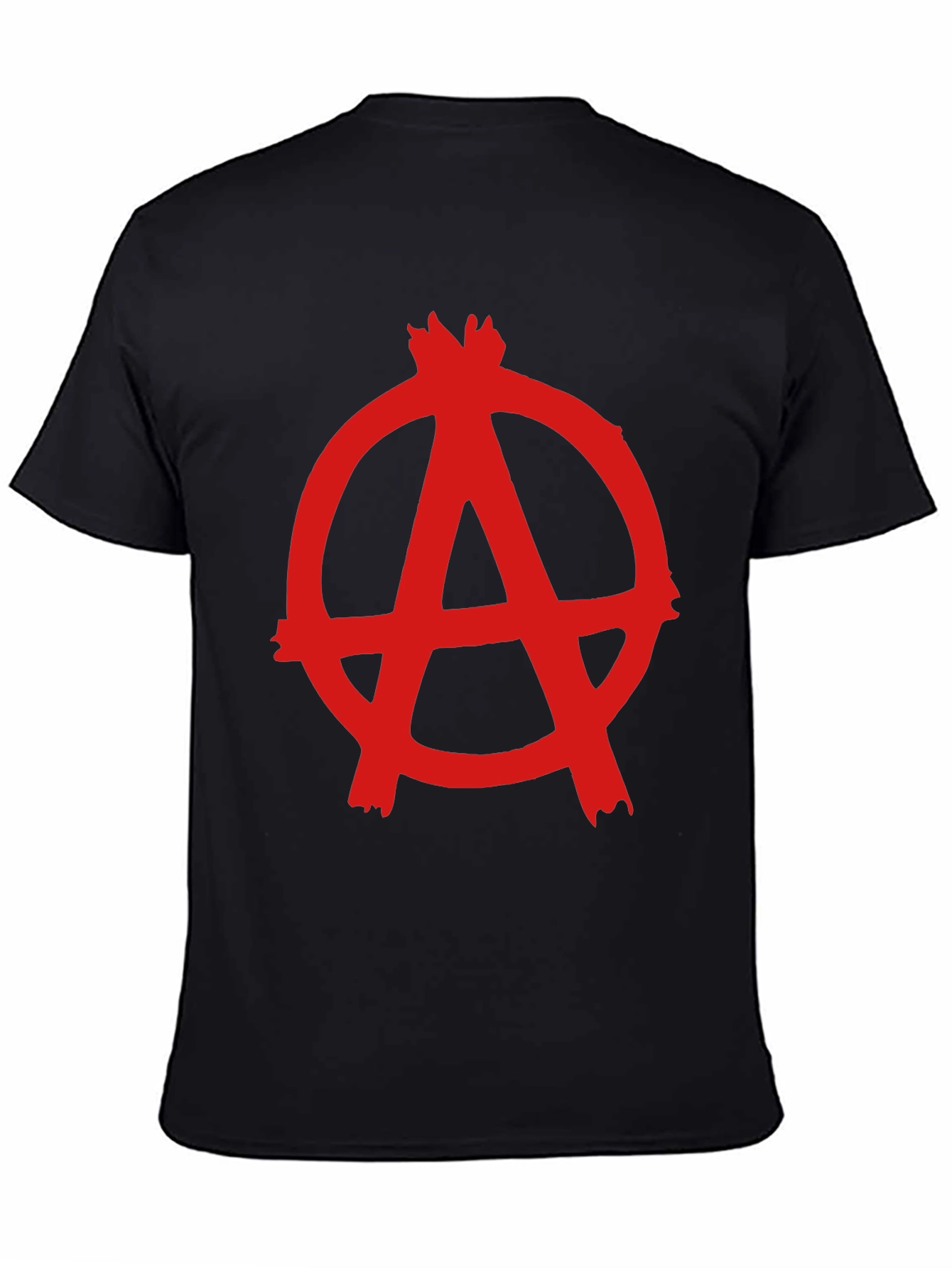 Anarchy Symbol Graphic Tee - Black Cotton Comfort