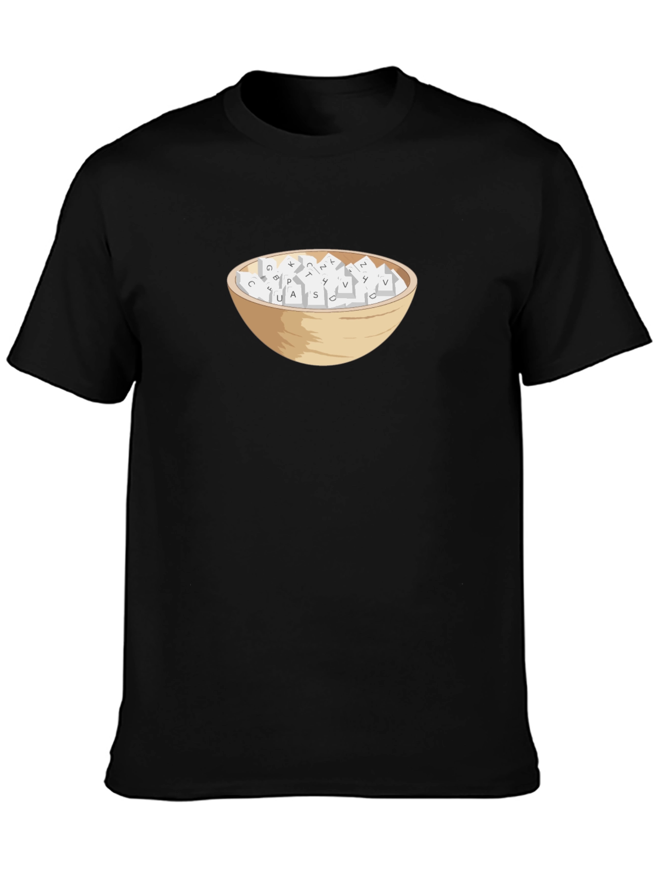 Bowl of Letters T-Shirt - Unique Graphic Tee