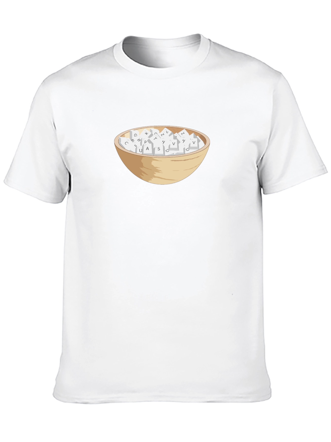 Bowl of Letters T-Shirt - Unique Graphic Tee