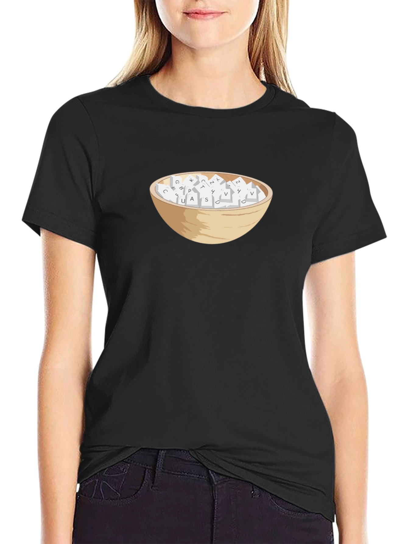 Bowl of Letters T-Shirt - Unique Graphic Tee