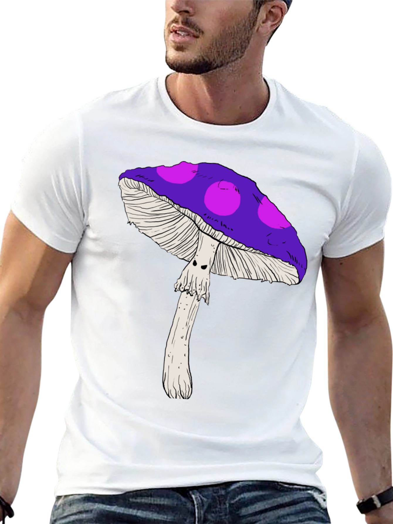 Psychedelic Mushroom Graphic Tee
