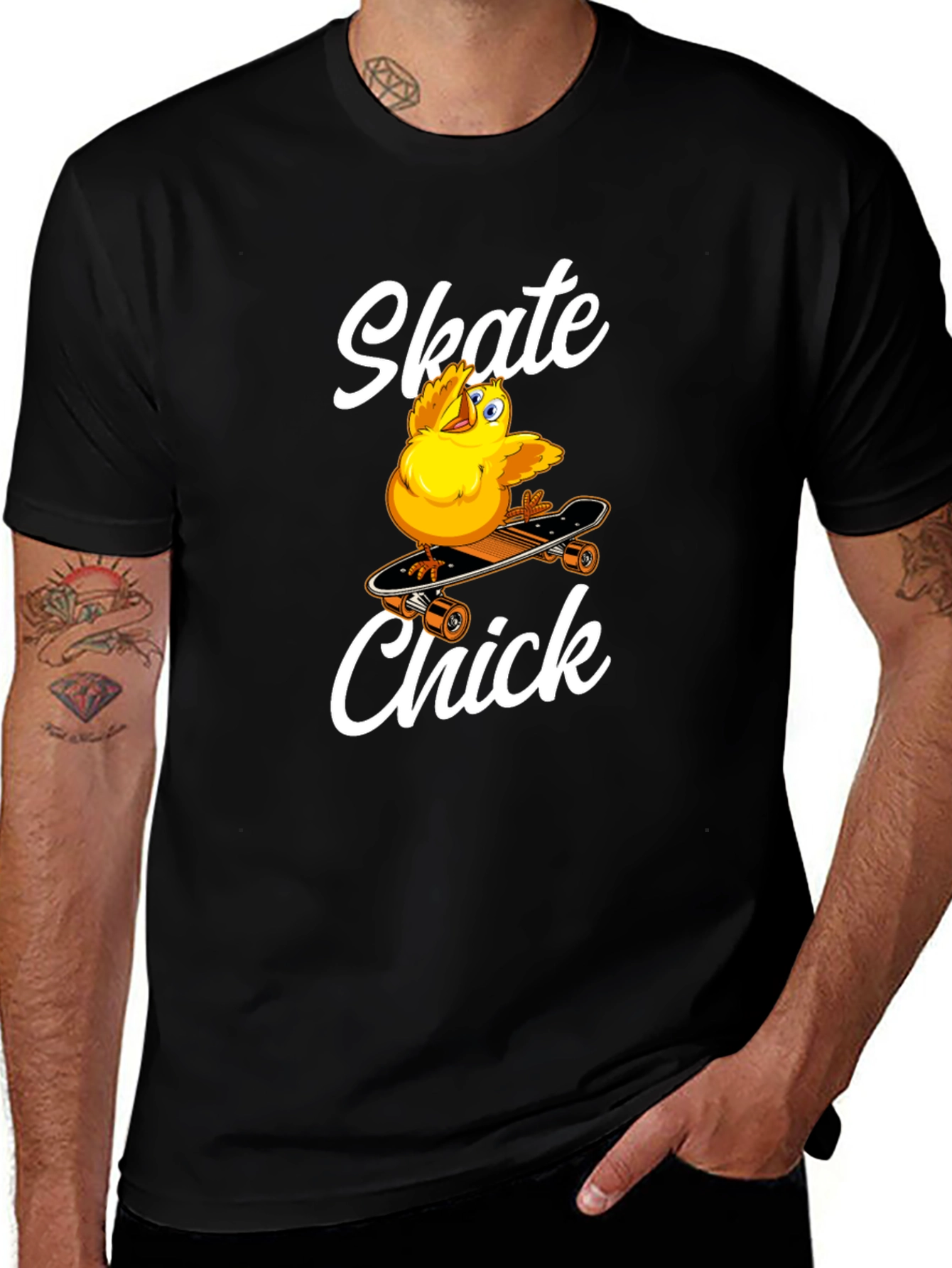 Skate Chick Graphic T-Shirt - Cool & Comfy