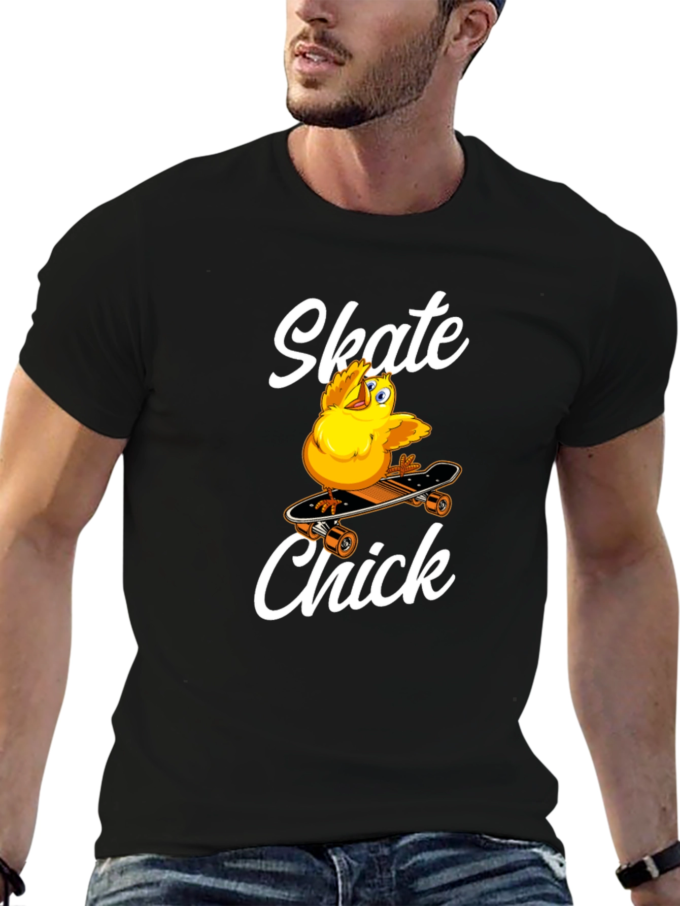 Skate Chick Graphic T-Shirt - Cool & Comfy
