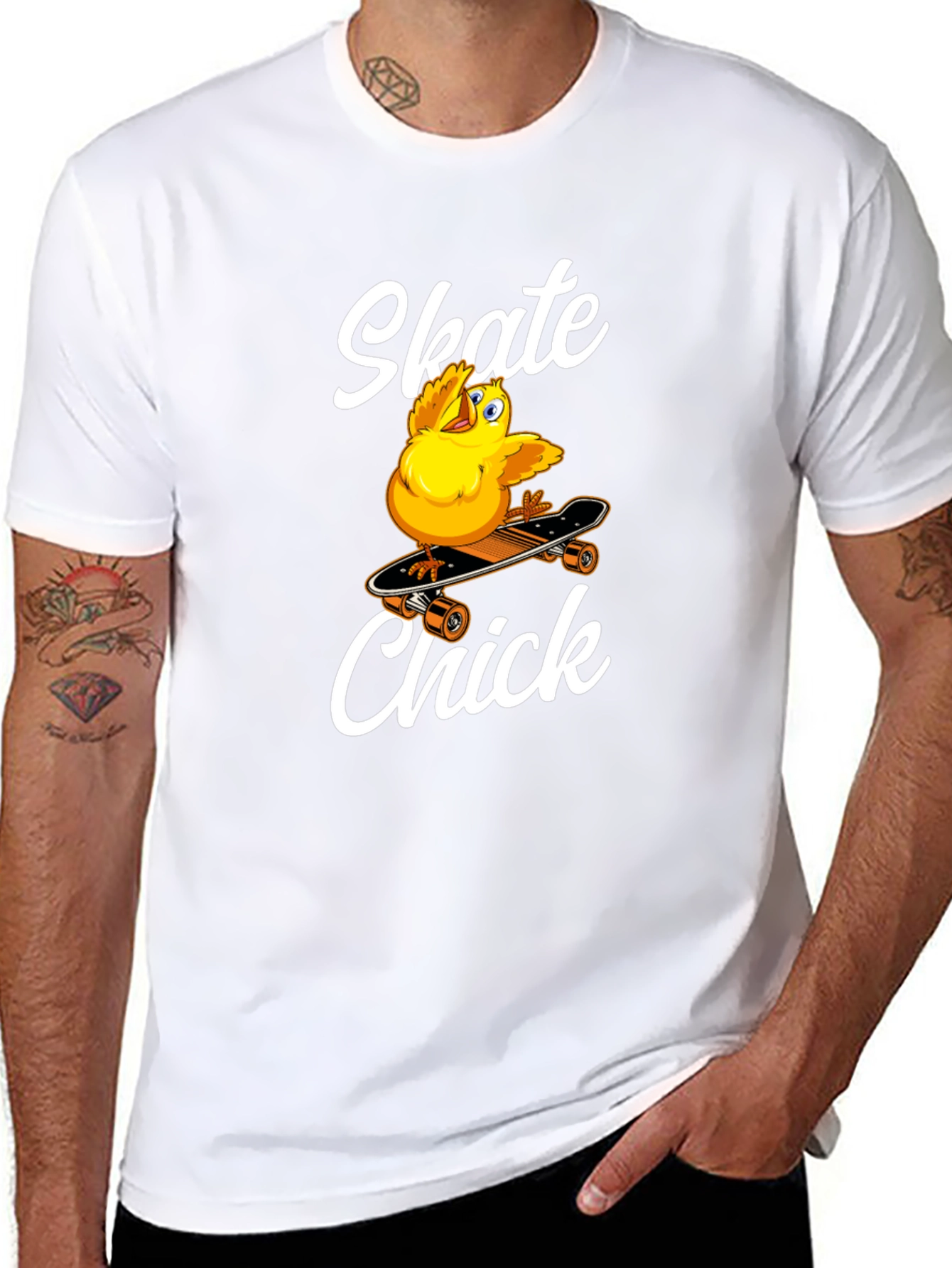 Skate Chick Graphic T-Shirt - Cool & Comfy