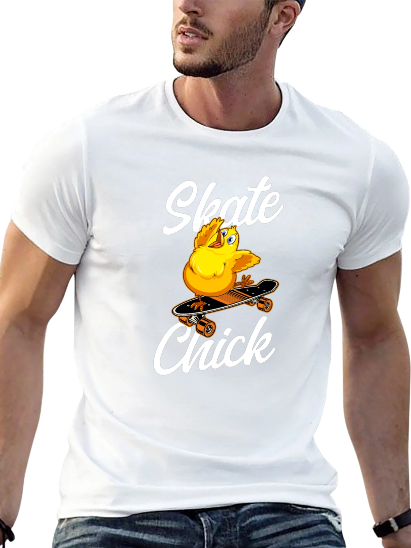Skate Chick Graphic T-Shirt - Cool & Comfy
