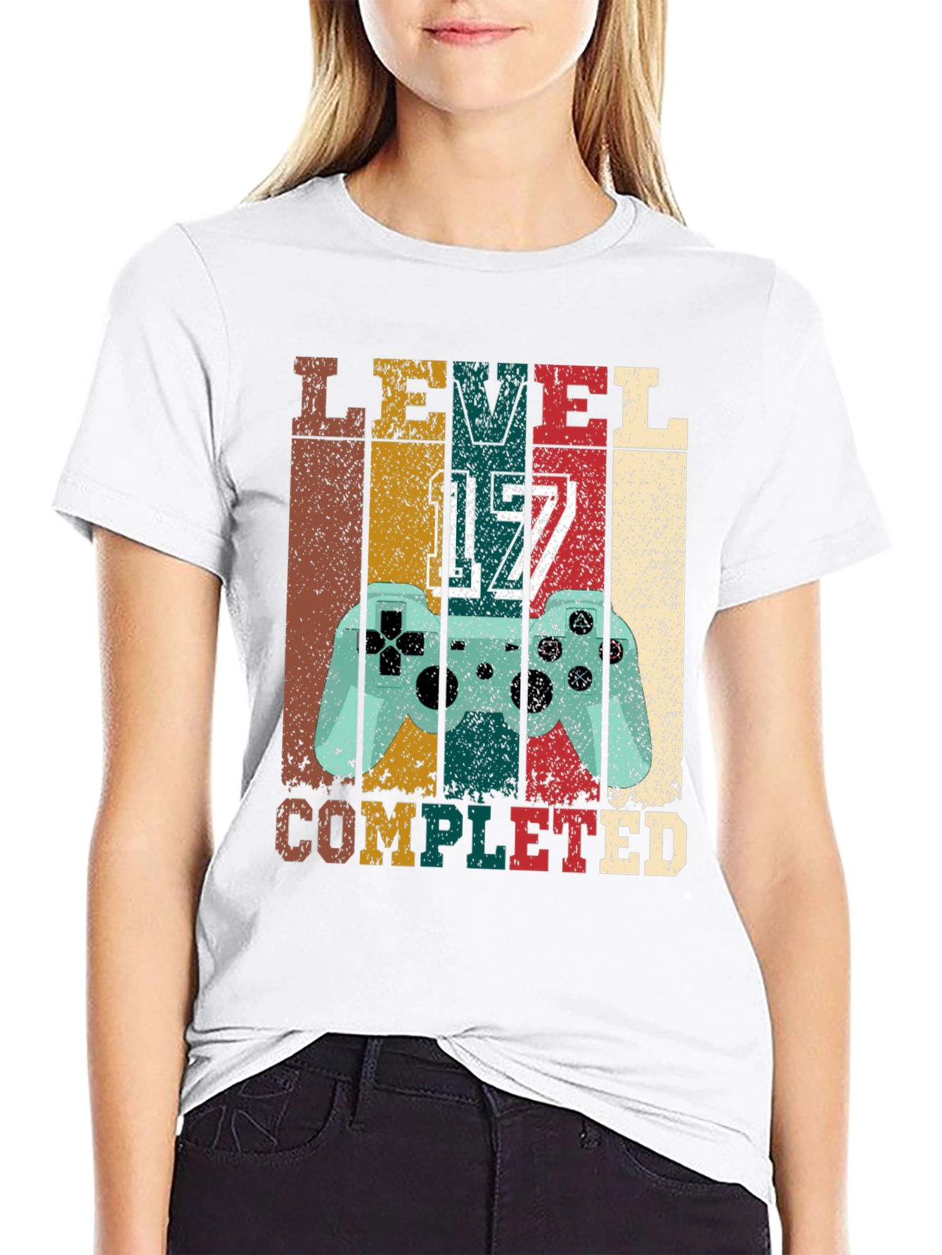 Level 17 Completed Gaming T-Shirt