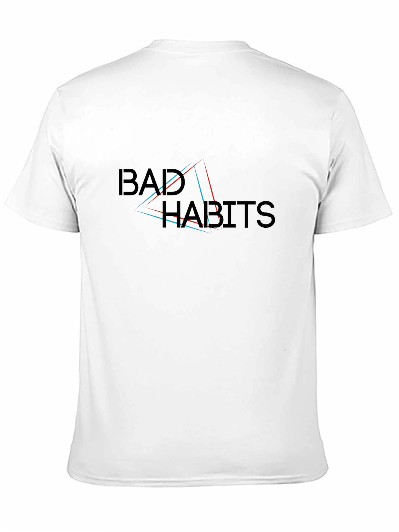 Bad Habits Graphic Print Black T-Shirt