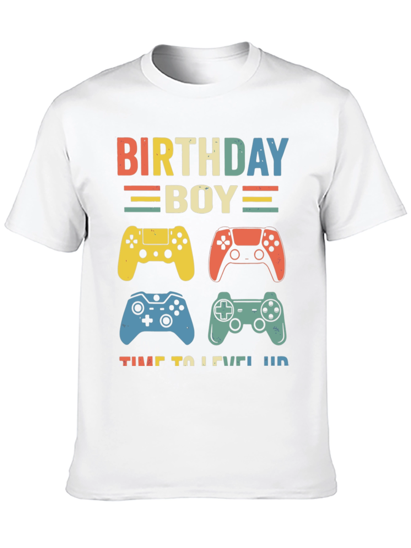 Birthday Boy Gamer T-Shirt - Level Up!