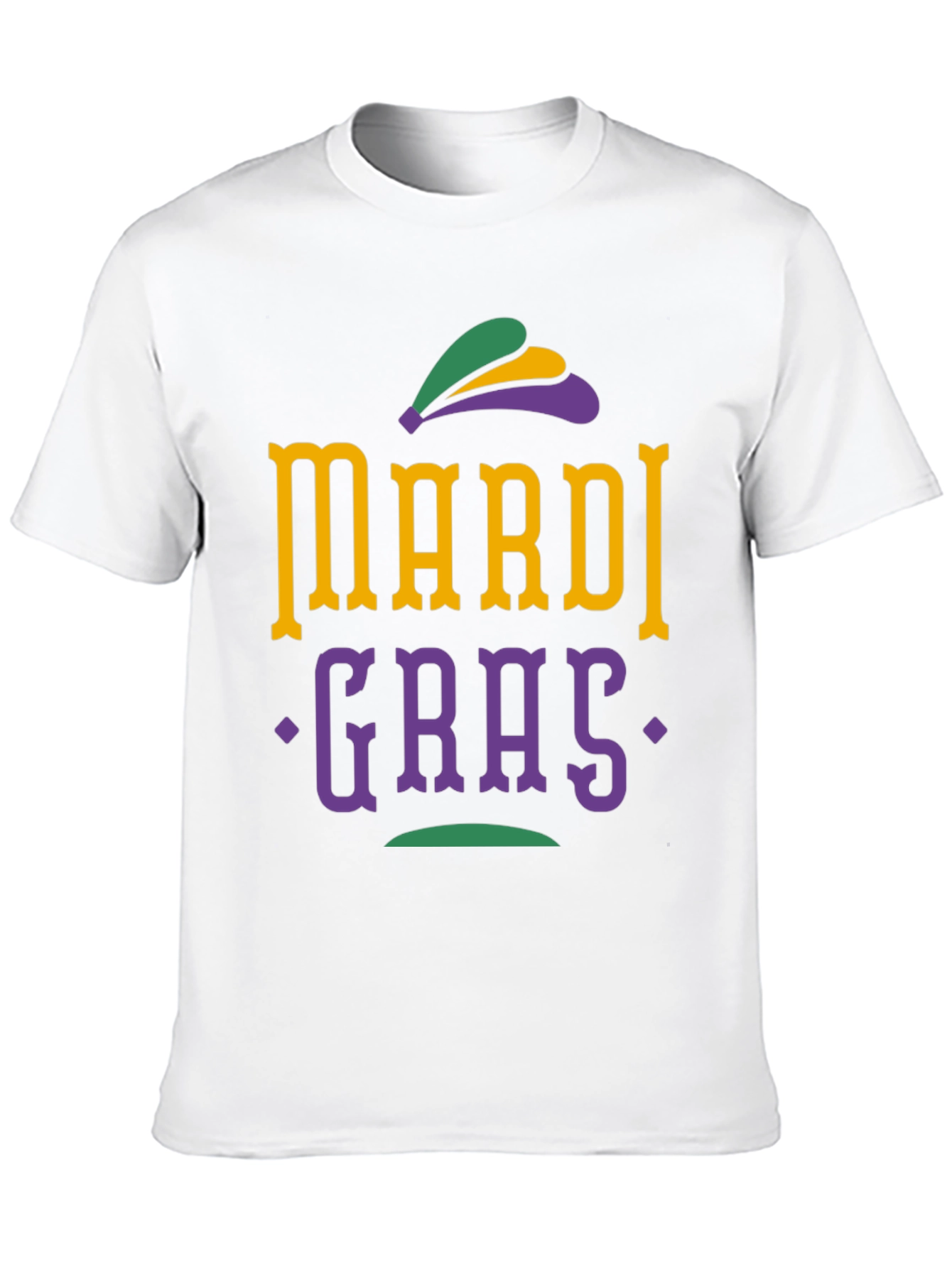 Mardi Gras Graphic Tee - Black