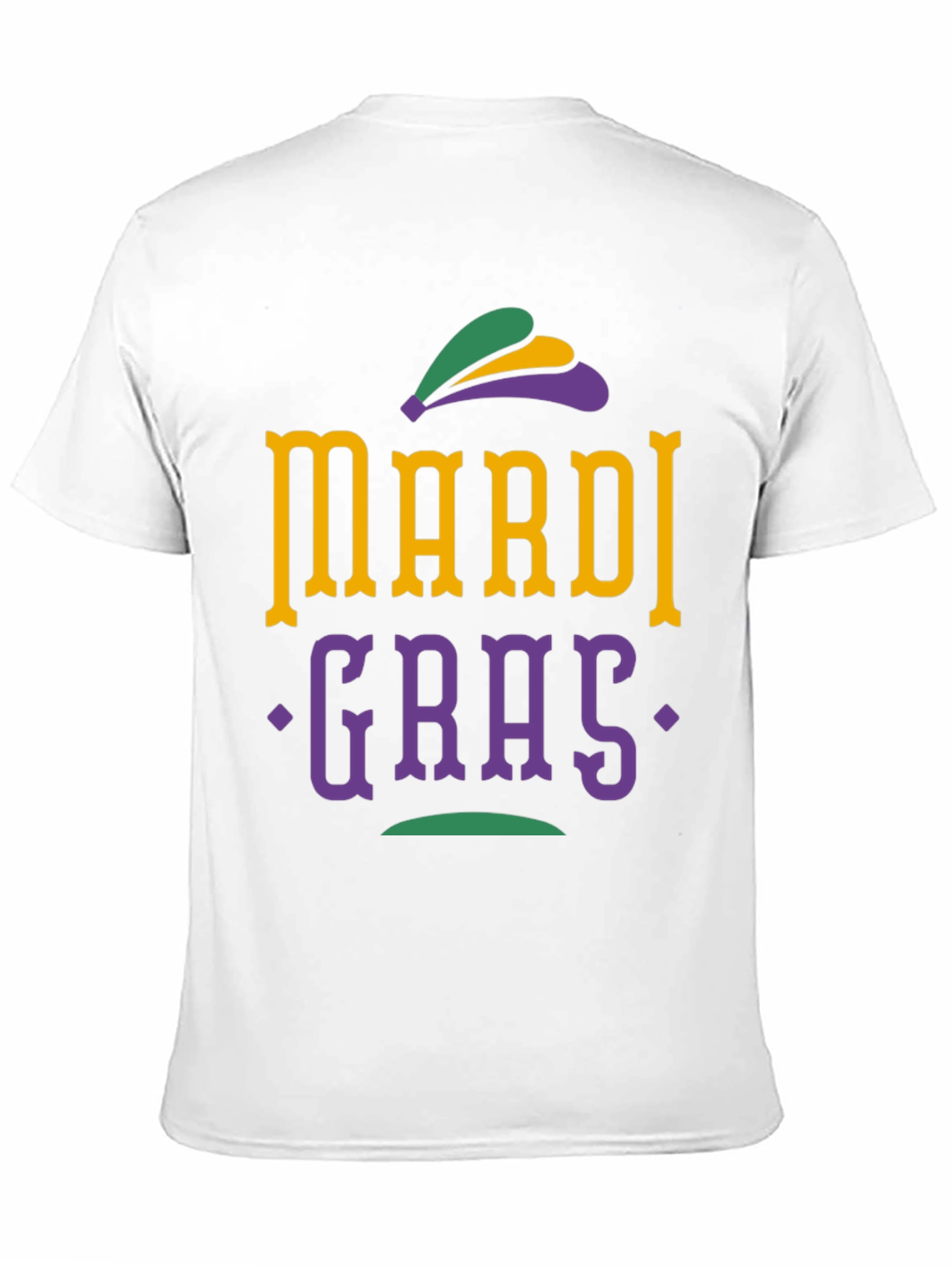 Mardi Gras Graphic Tee - Black