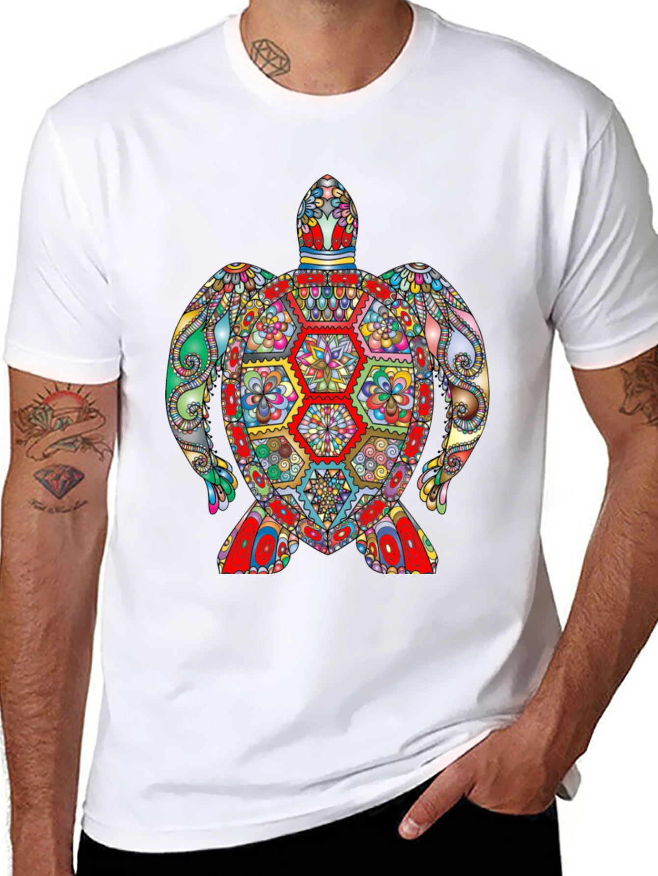 Vibrant Turtle Graphic T-Shirt - Unique Design