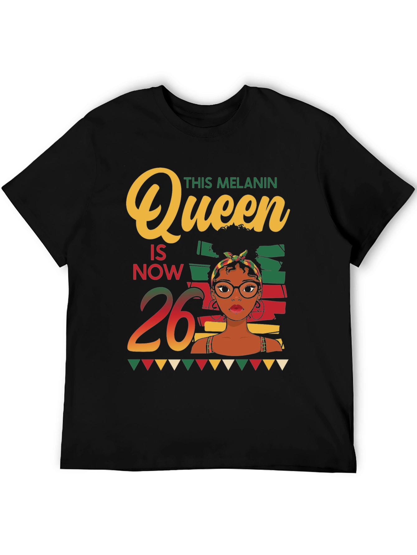 Melanin Queen 26th Birthday T-Shirt