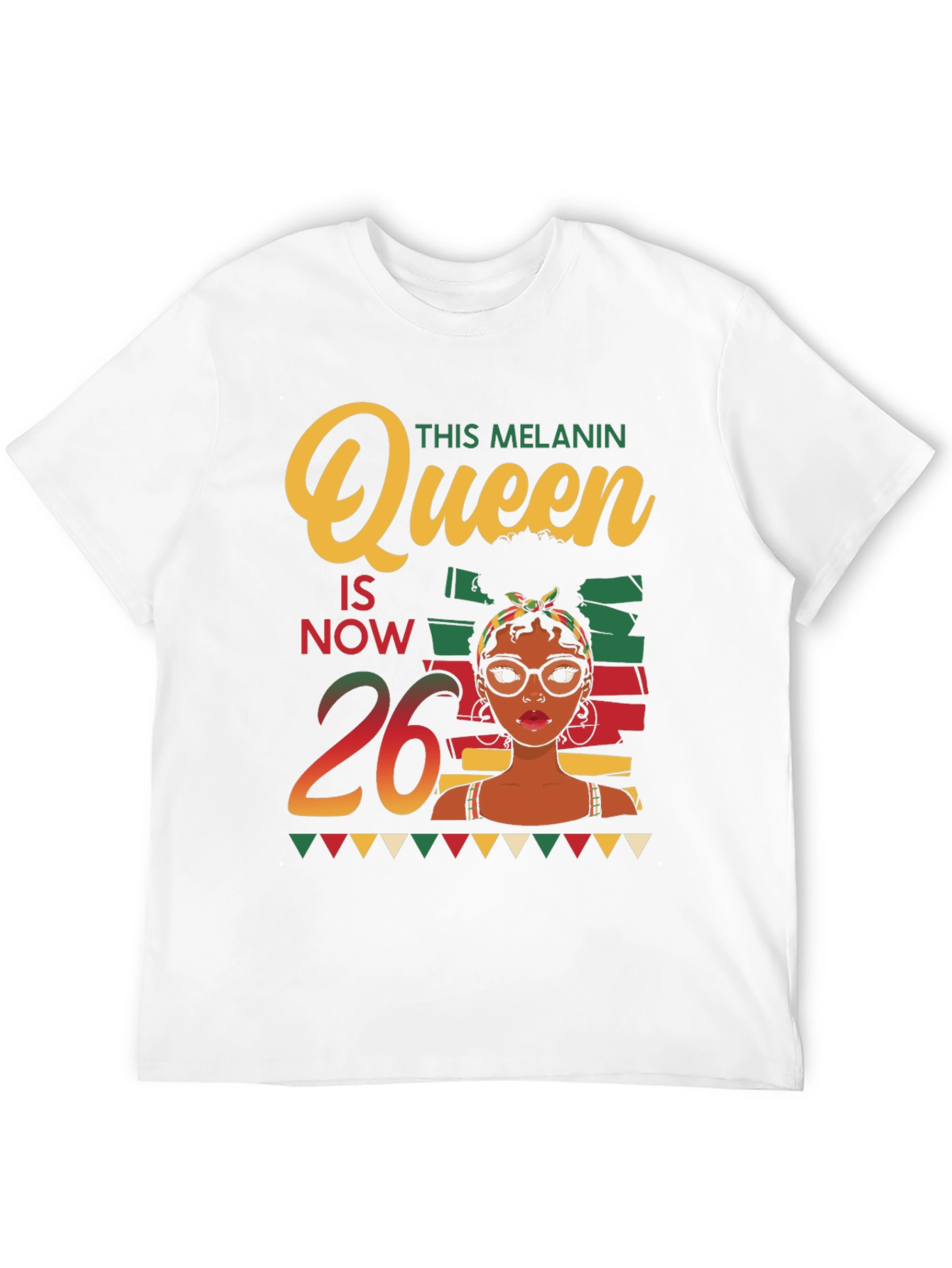 Melanin Queen 26th Birthday T-Shirt