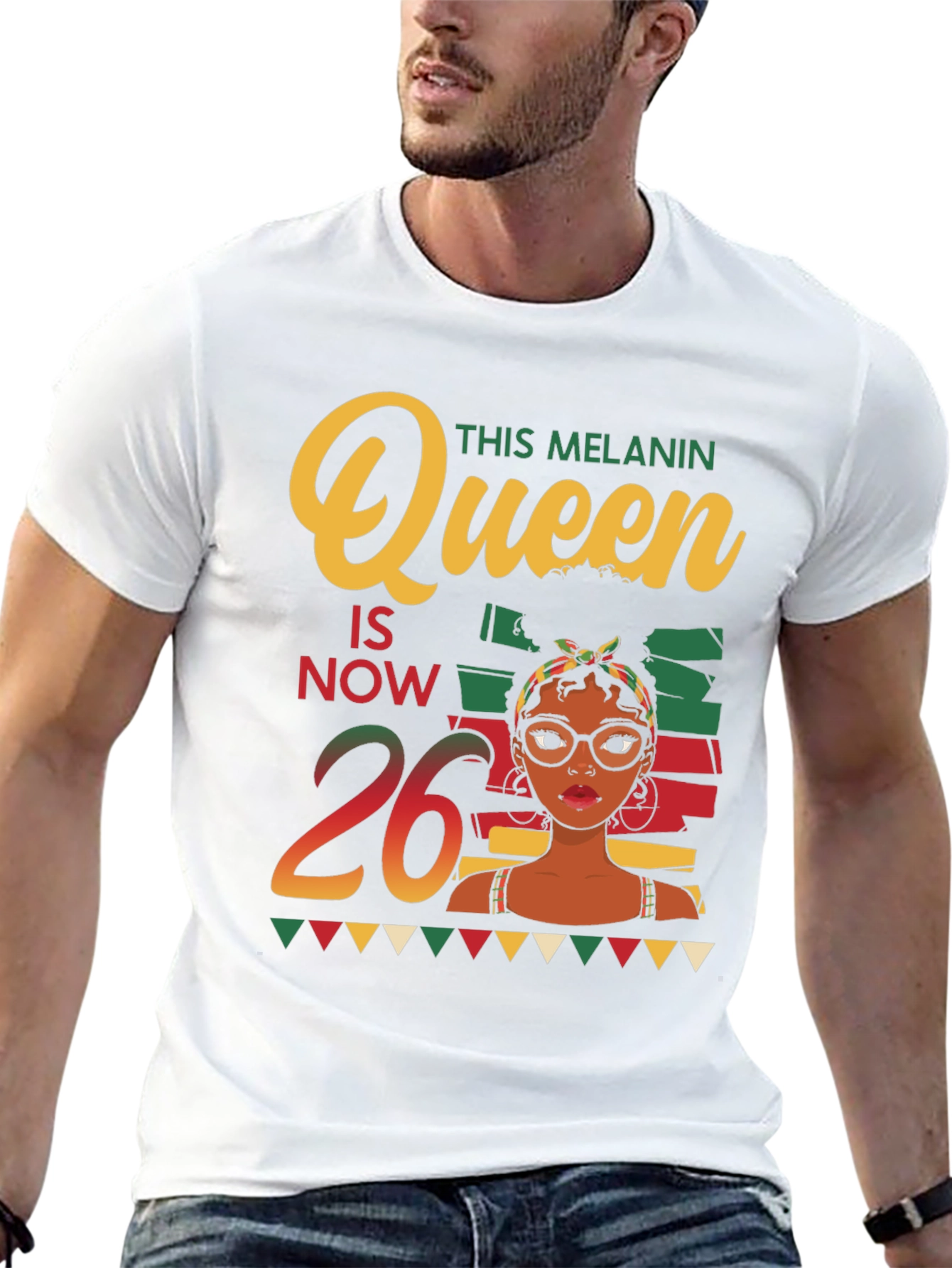 Melanin Queen 26th Birthday T-Shirt