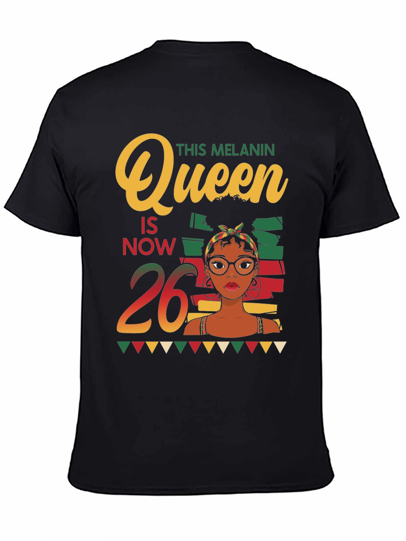 Melanin Queen 26th Birthday T-Shirt