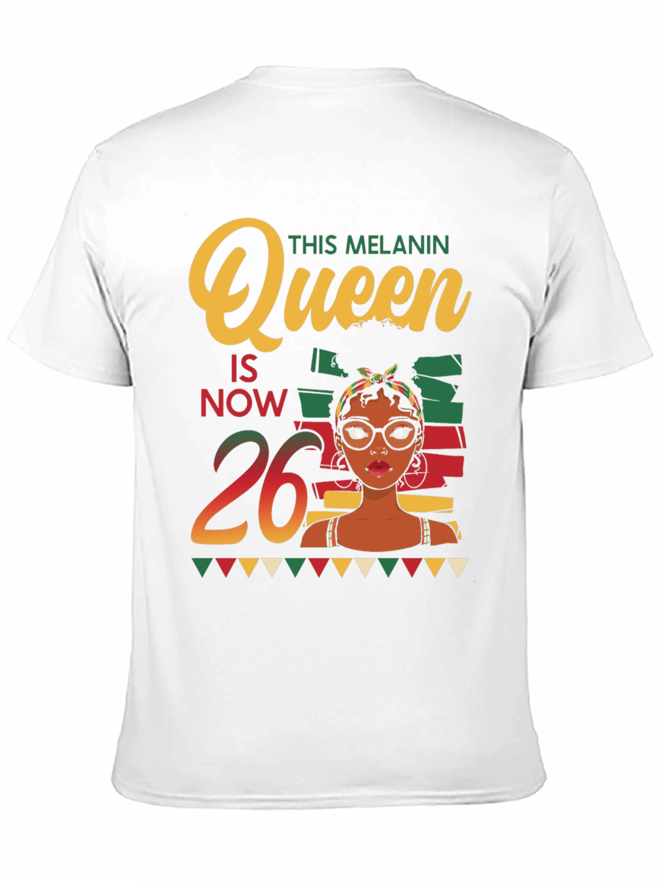 Melanin Queen 26th Birthday T-Shirt