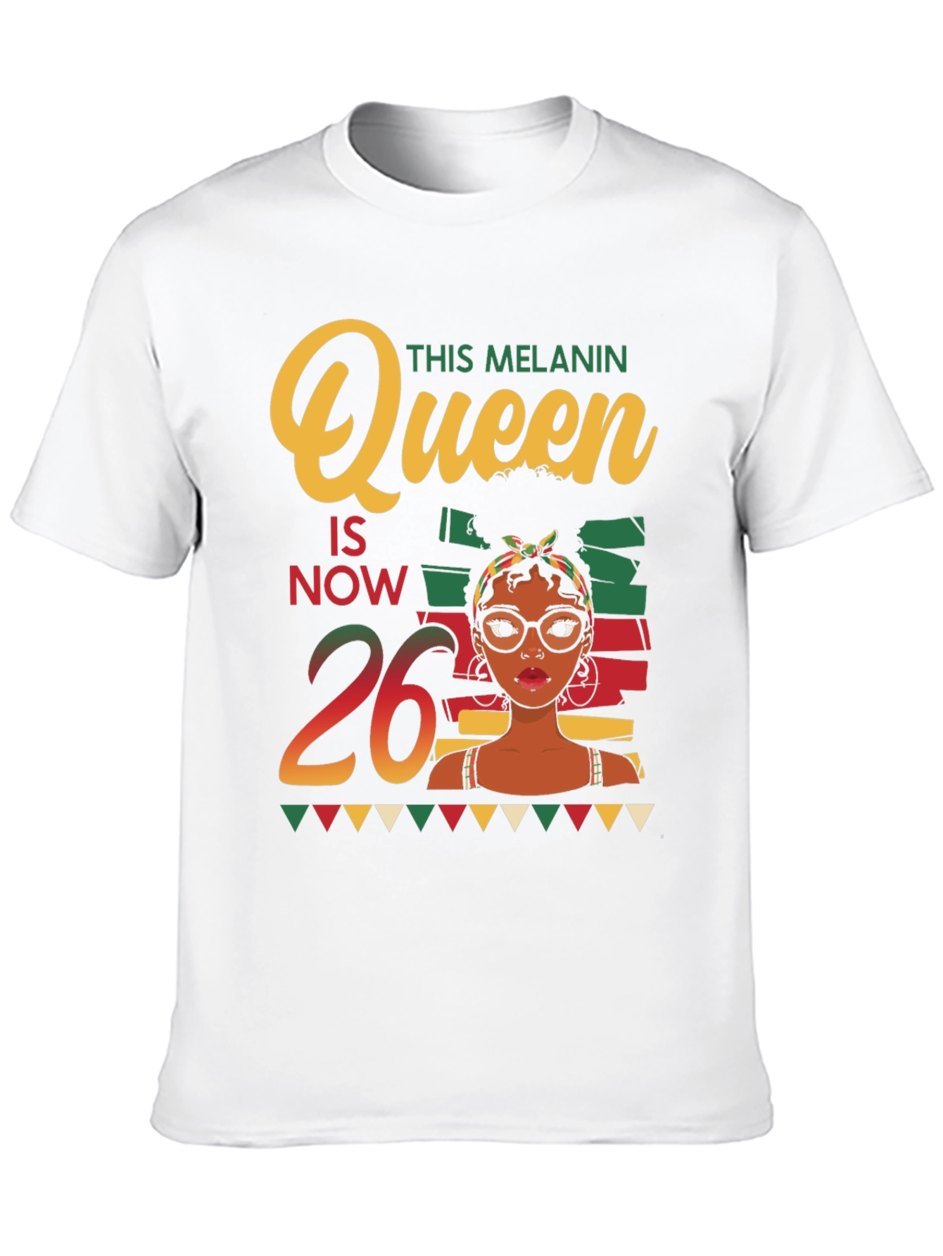 Melanin Queen 26th Birthday T-Shirt
