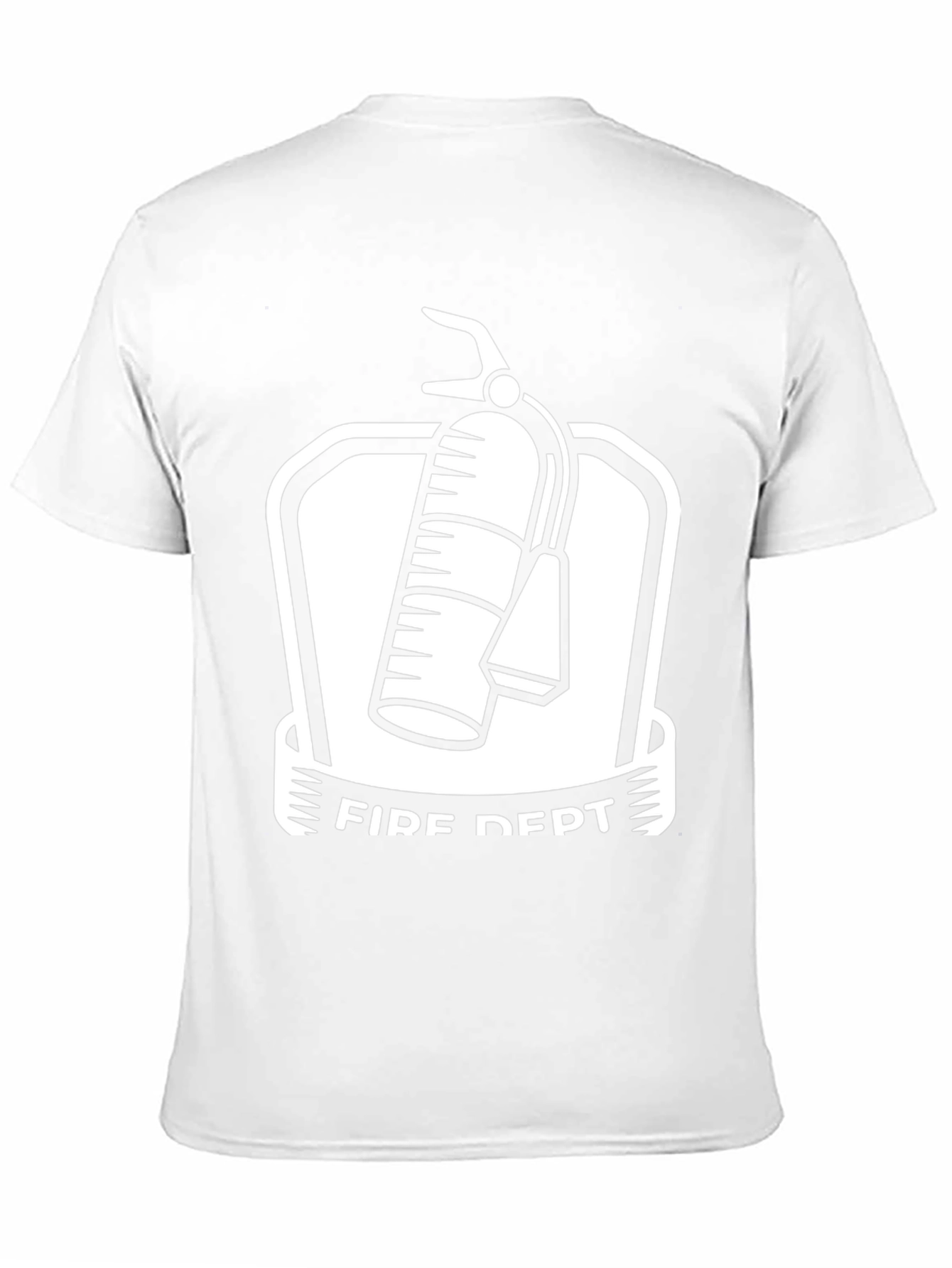 Fire Dept. Graphic Tee - Black Cotton Blend