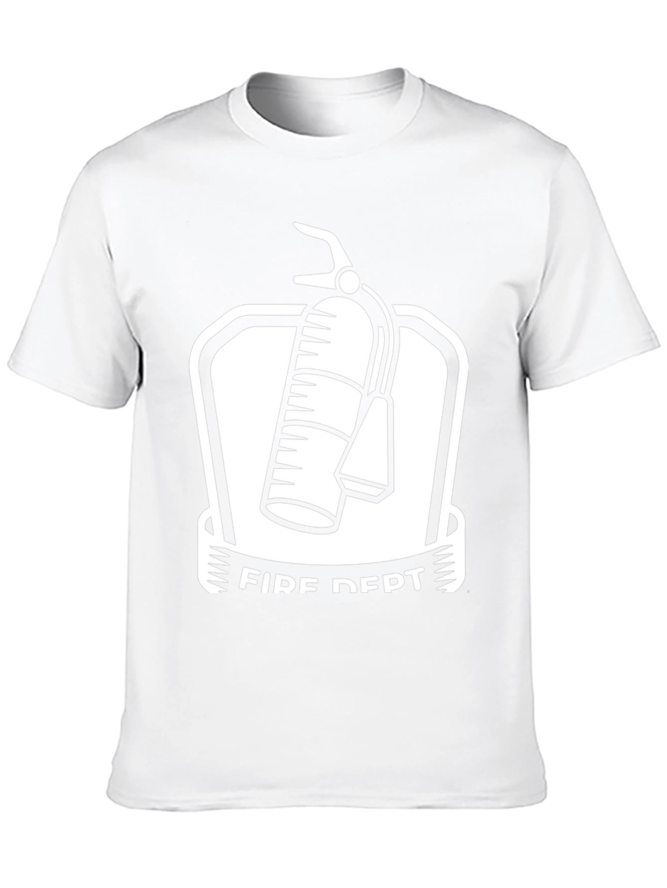 Fire Dept. Graphic Tee - Black Cotton Blend