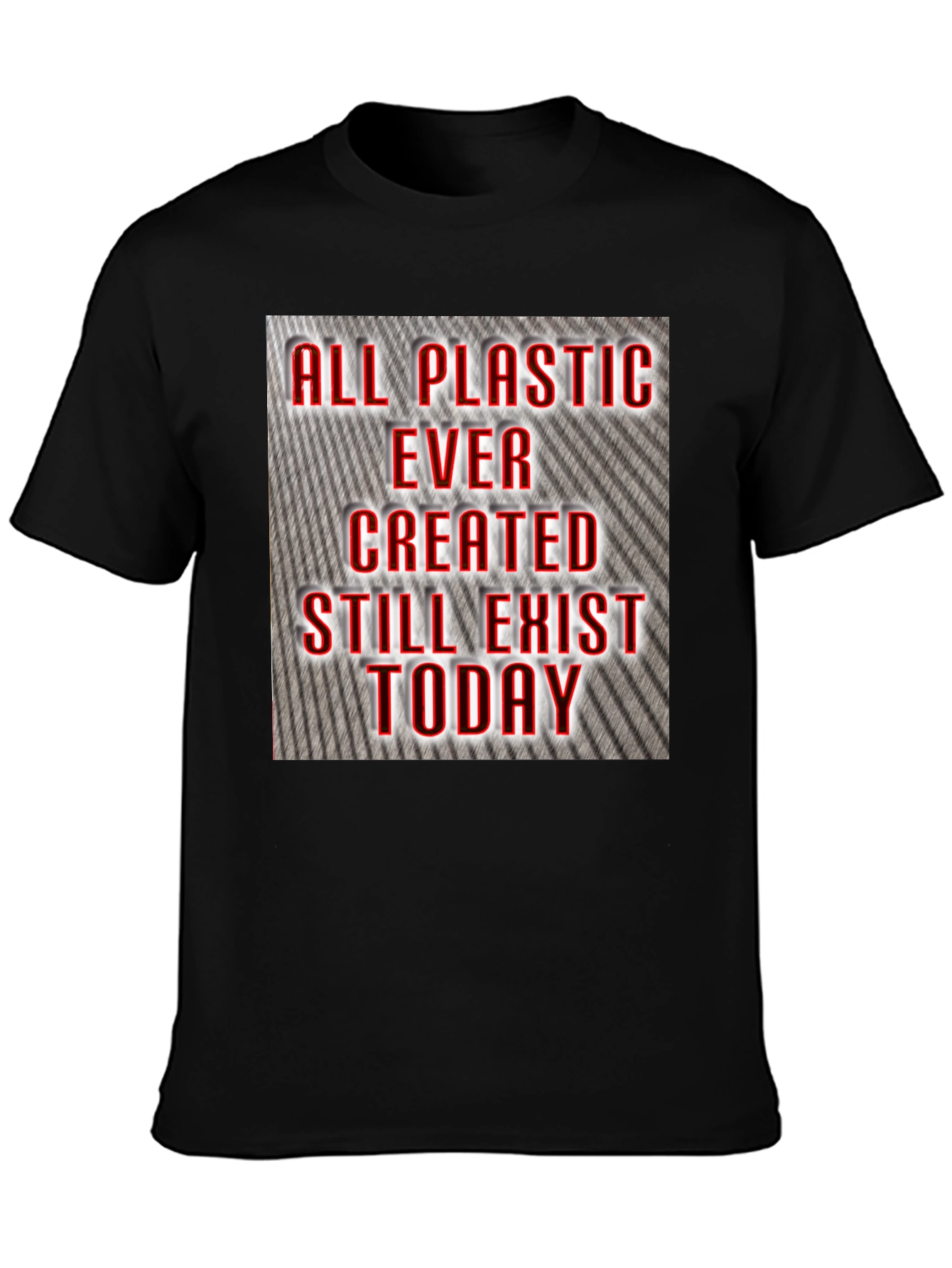 All Plastic Exists Today Graphic Tee - Black