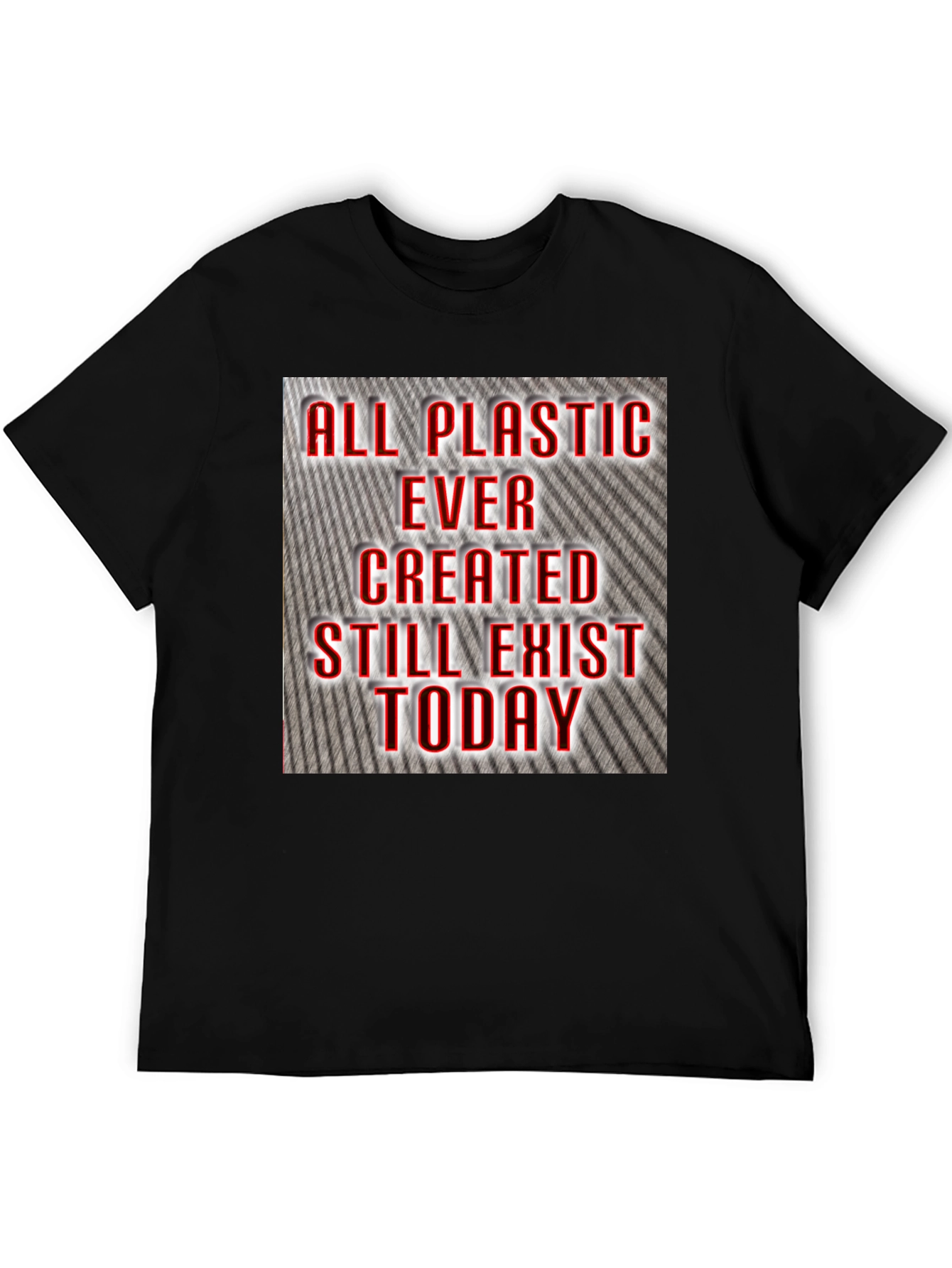 All Plastic Exists Today Graphic Tee - Black