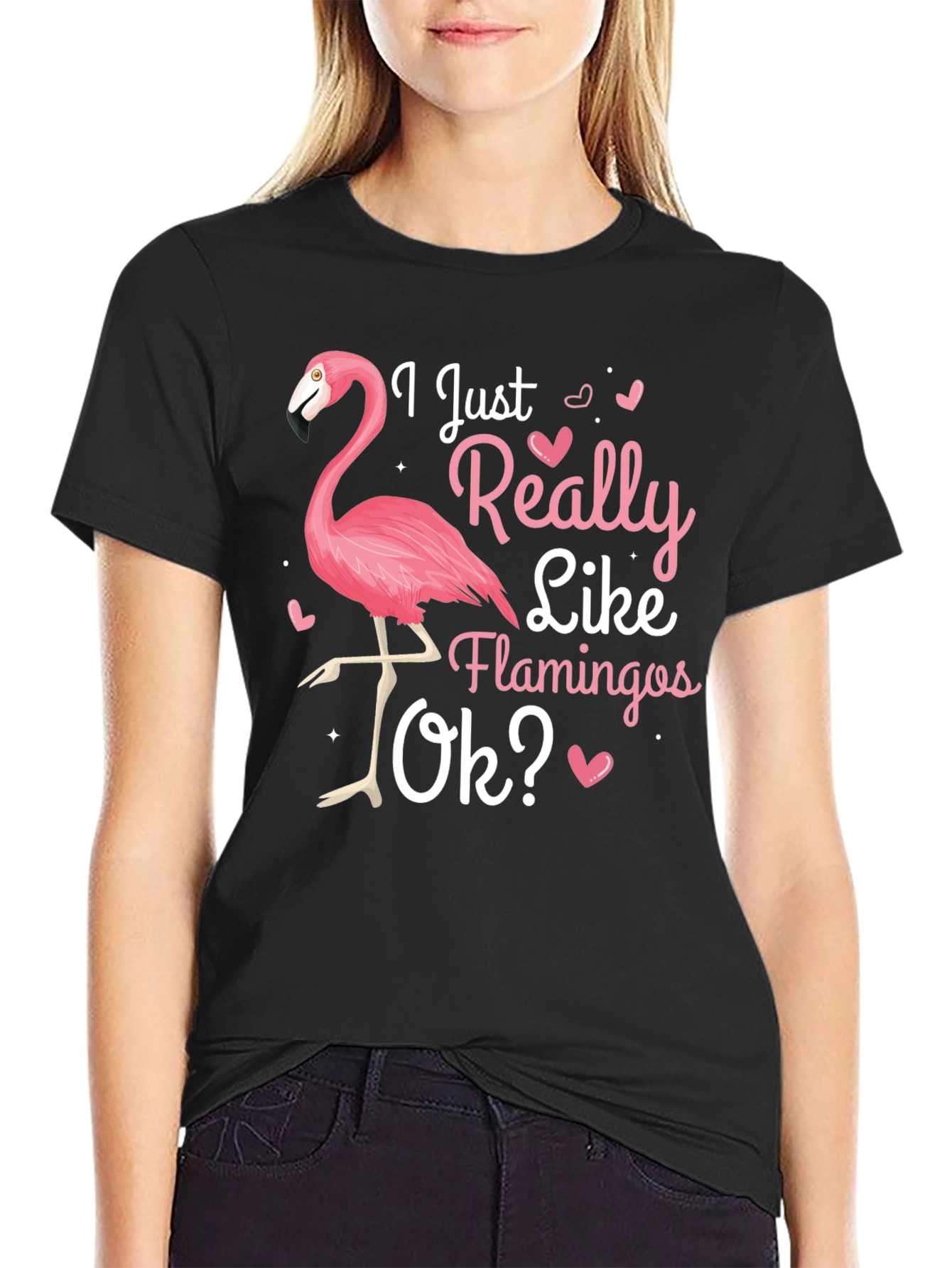 I Just Really Like Flamingos Ok? T-Shirt