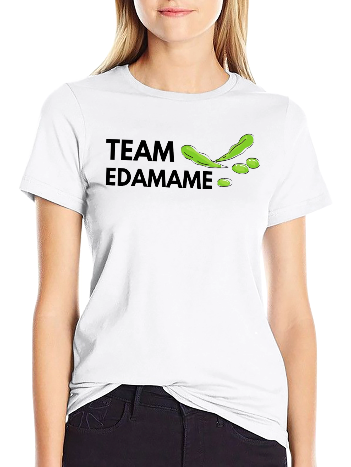 Team Edamame Graphic T-Shirt - Casual Crew Neck Tee