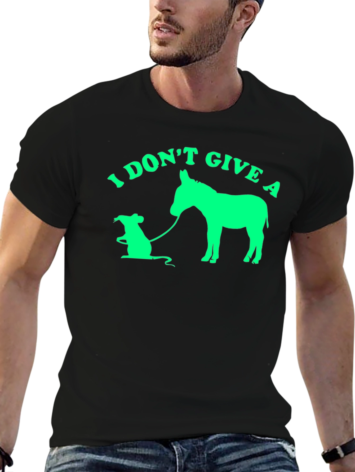 I Dont Give a Rats Donkey T-Shirt