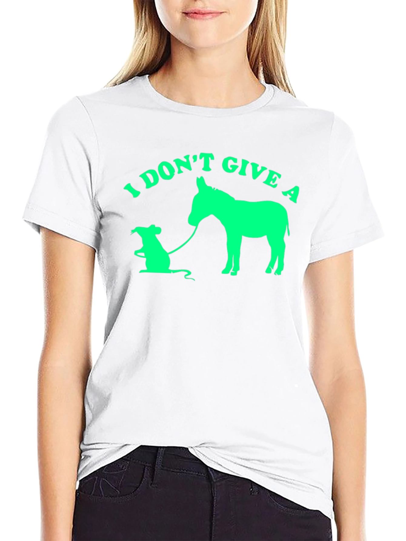 I Dont Give a Rats Donkey T-Shirt