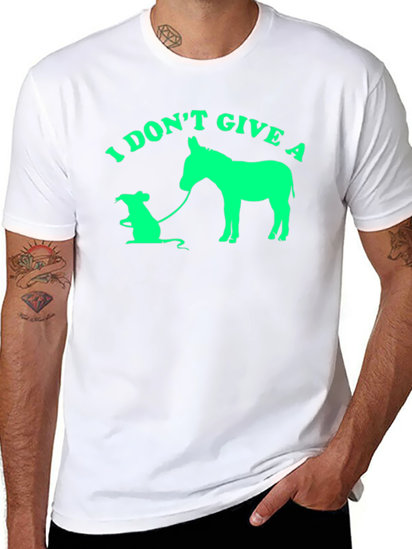 I Dont Give a Rats Donkey T-Shirt