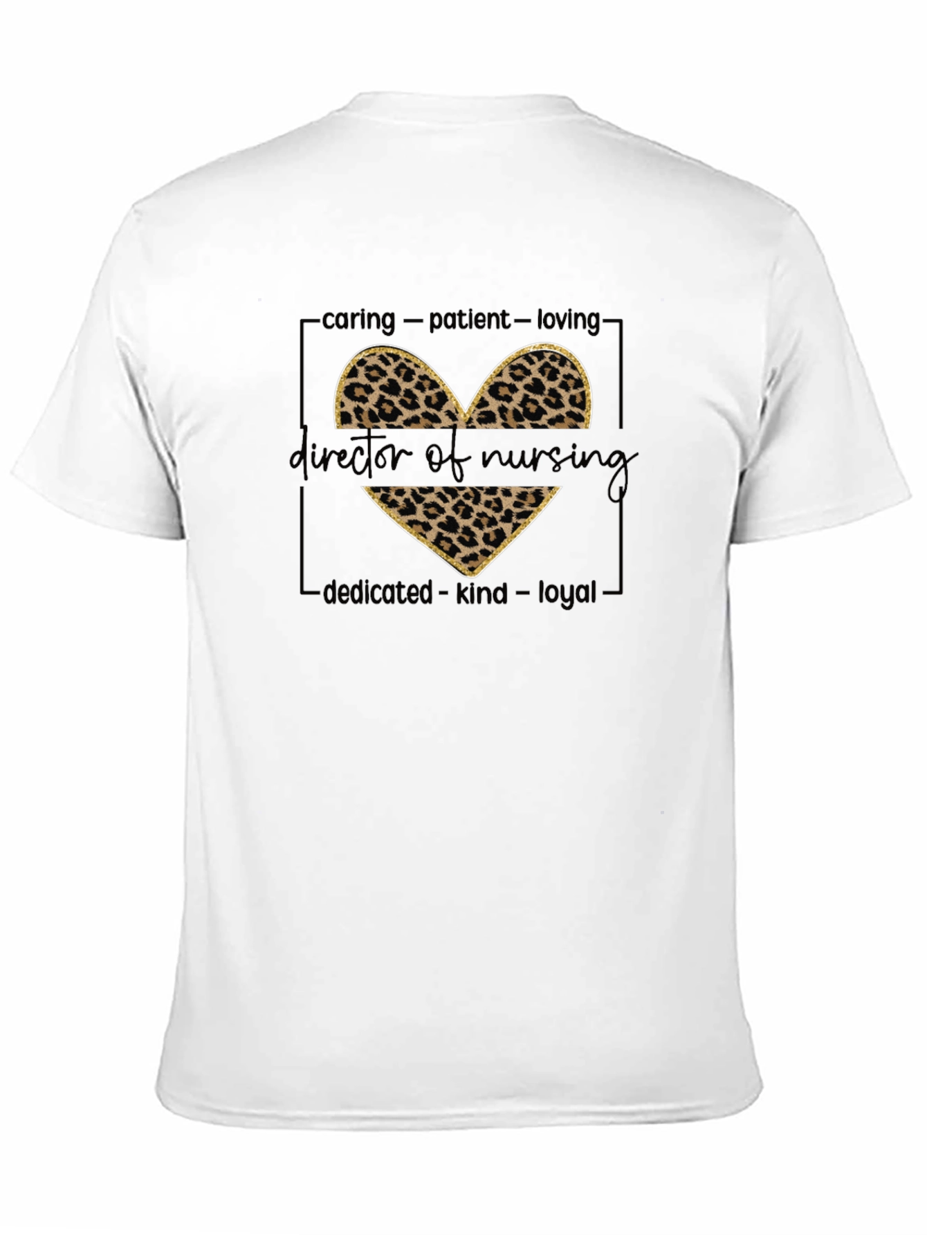 Director of Nursing Leopard Heart T-Shirt