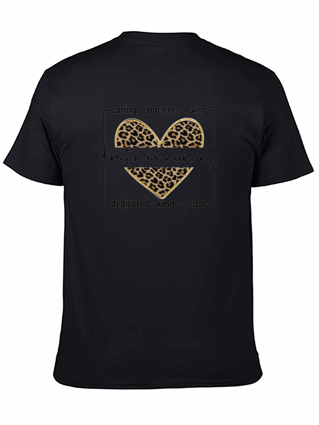 Director of Nursing Leopard Heart T-Shirt