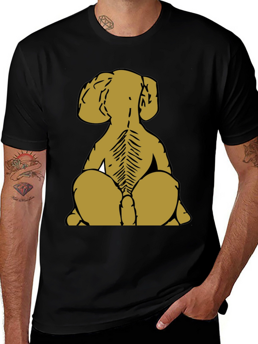 Dog Skeleton T-Shirt - Unique Back Design