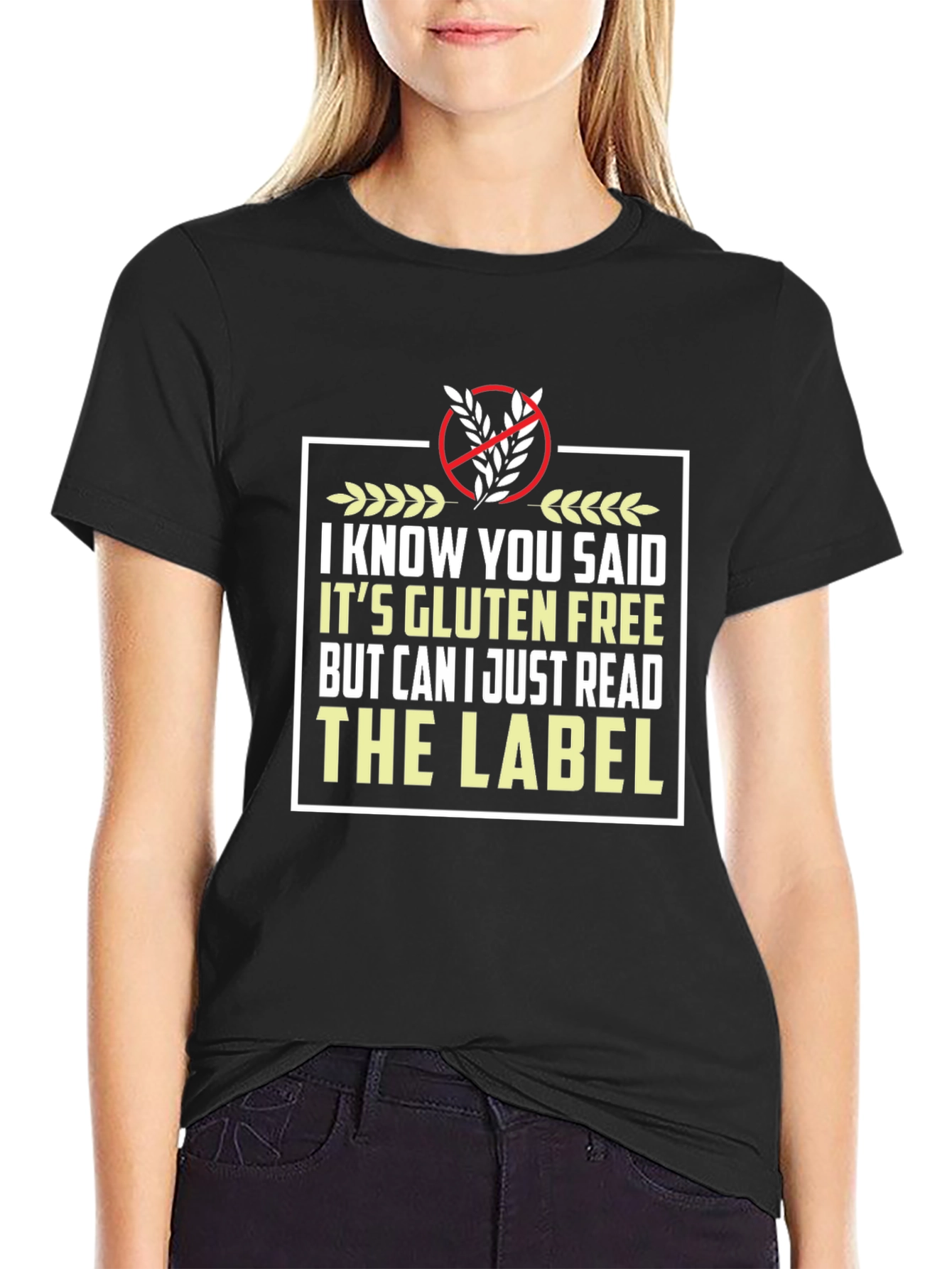 Gluten Free Label Novelty T-Shirt