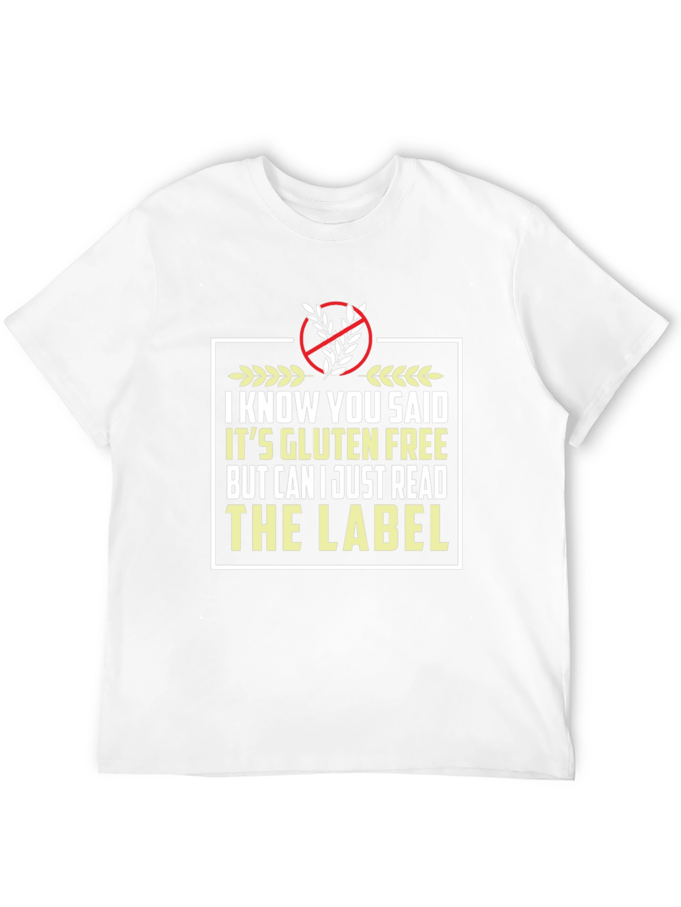 Gluten Free Label Novelty T-Shirt