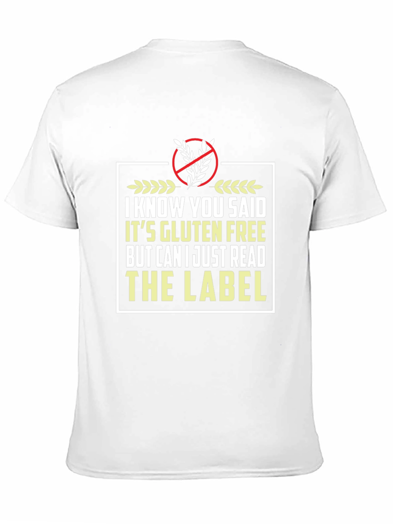 Gluten Free Label Novelty T-Shirt