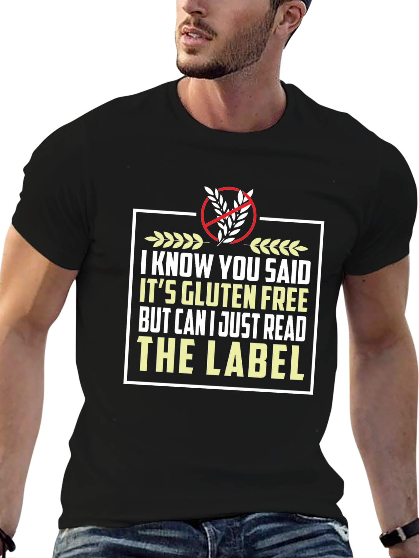 Gluten Free Label Novelty T-Shirt