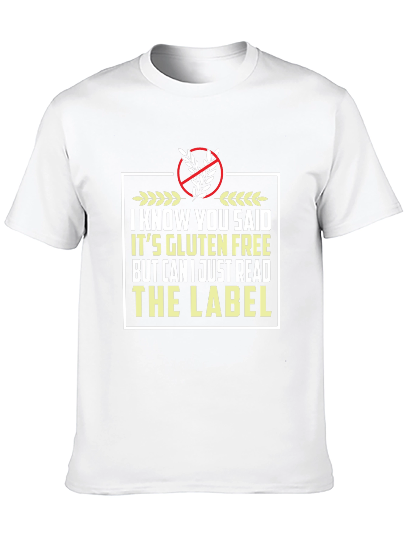 Gluten Free Label Novelty T-Shirt