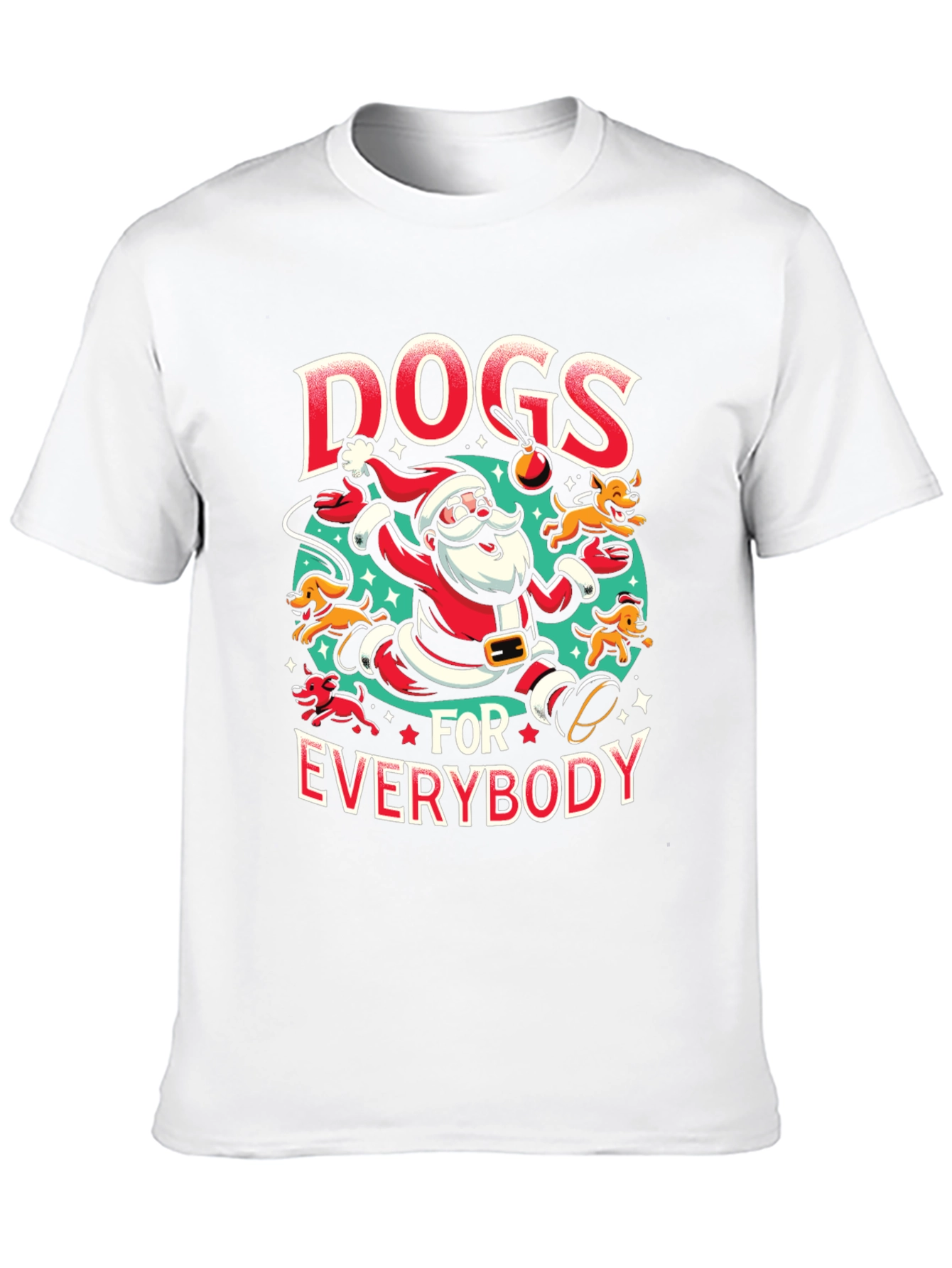 Dogs for Everybody Santa T-Shirt