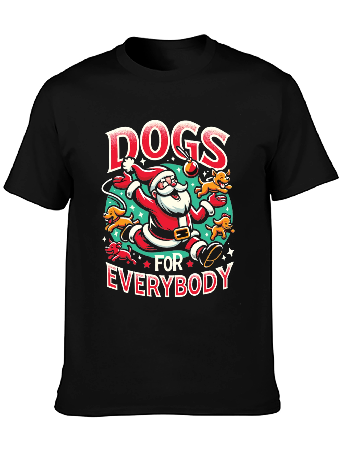 Dogs for Everybody Santa T-Shirt