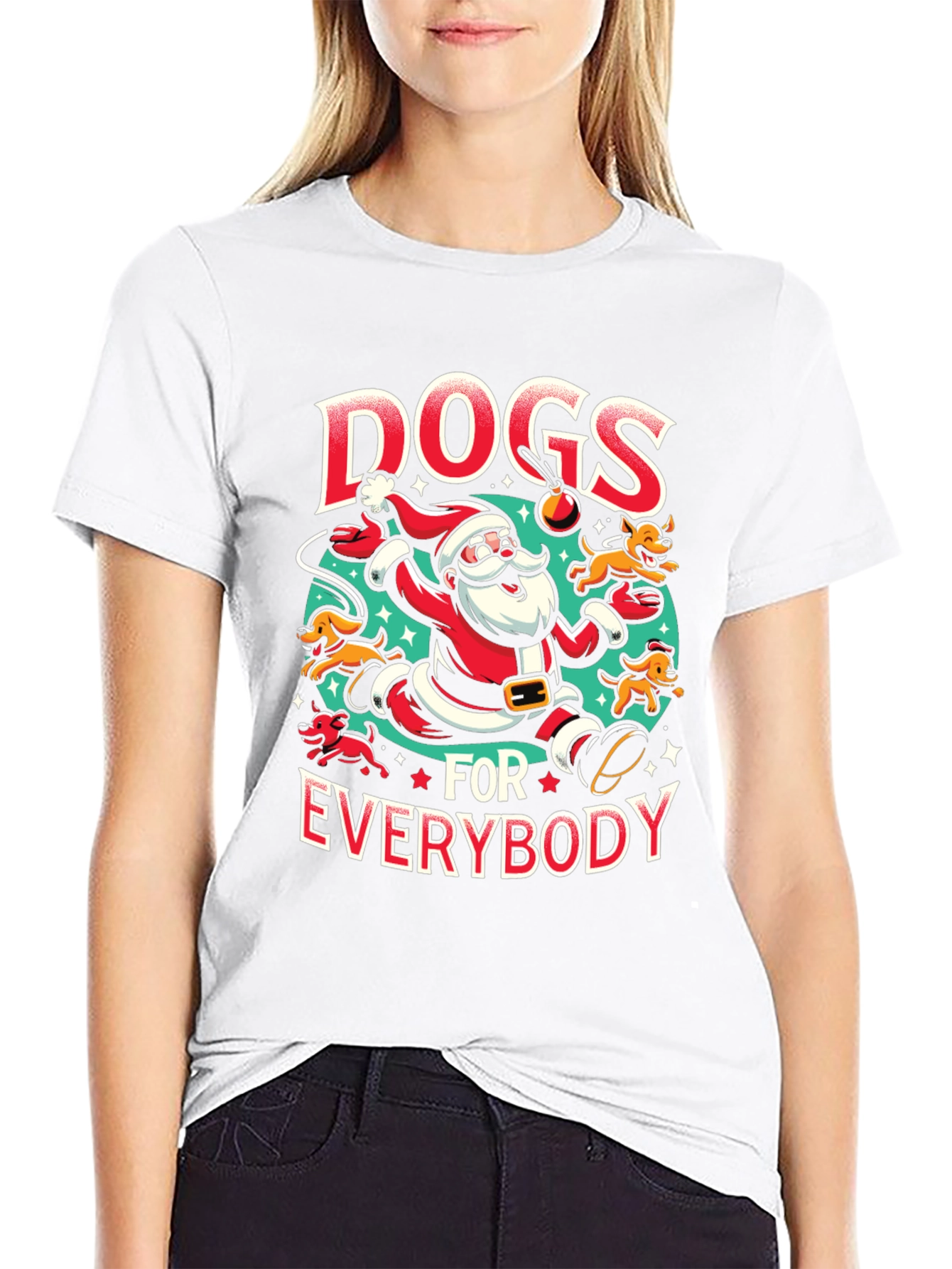 Dogs for Everybody Santa T-Shirt