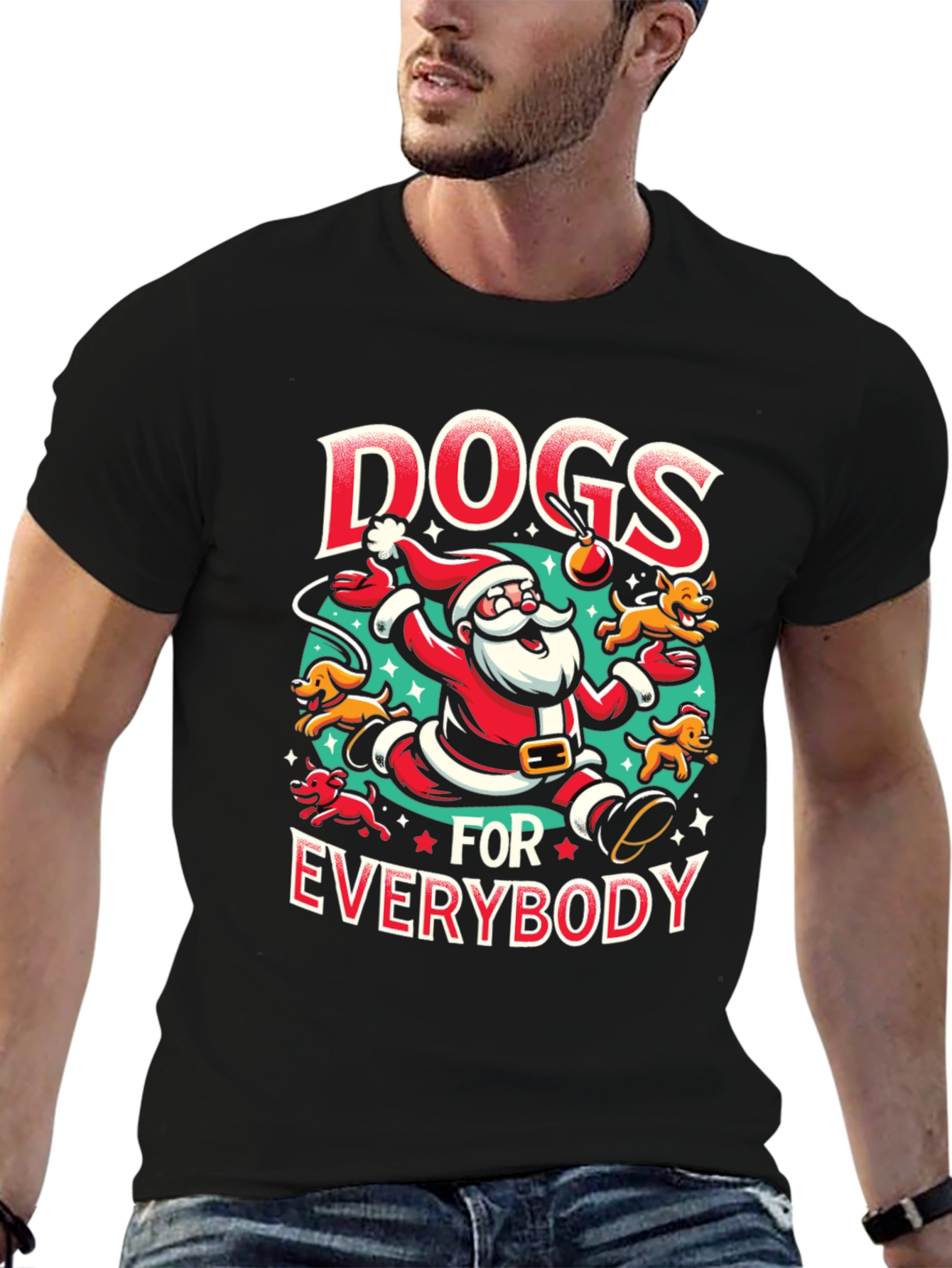 Dogs for Everybody Santa T-Shirt