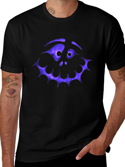 Spooky Face Graphic T-Shirt - Halloween Style