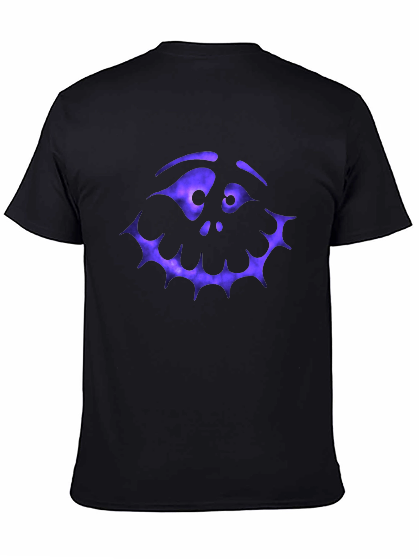 Spooky Face Graphic T-Shirt - Halloween Style