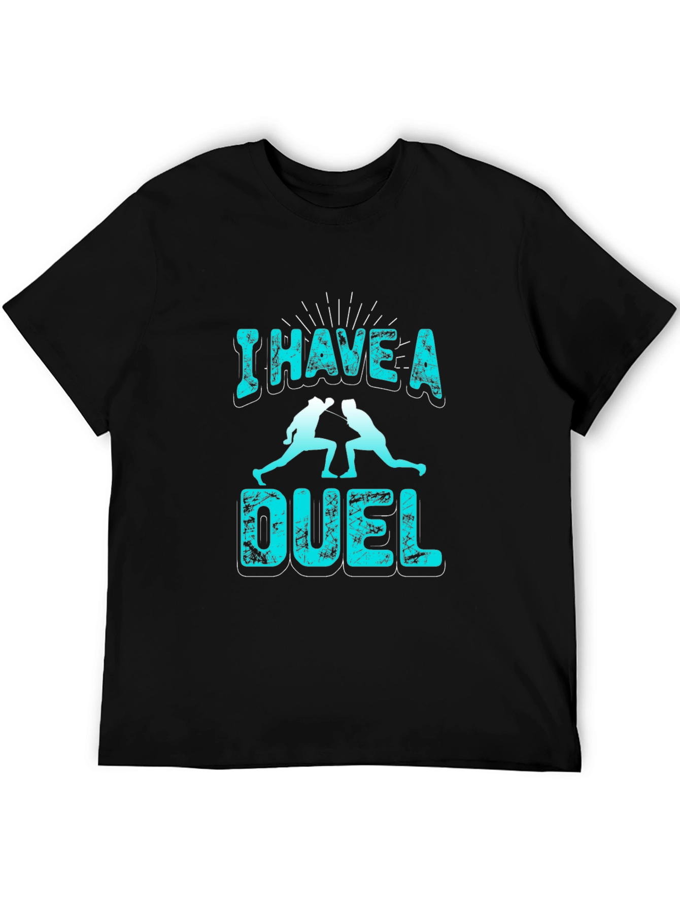 I Have a Duel Graphic T-Shirt - Black