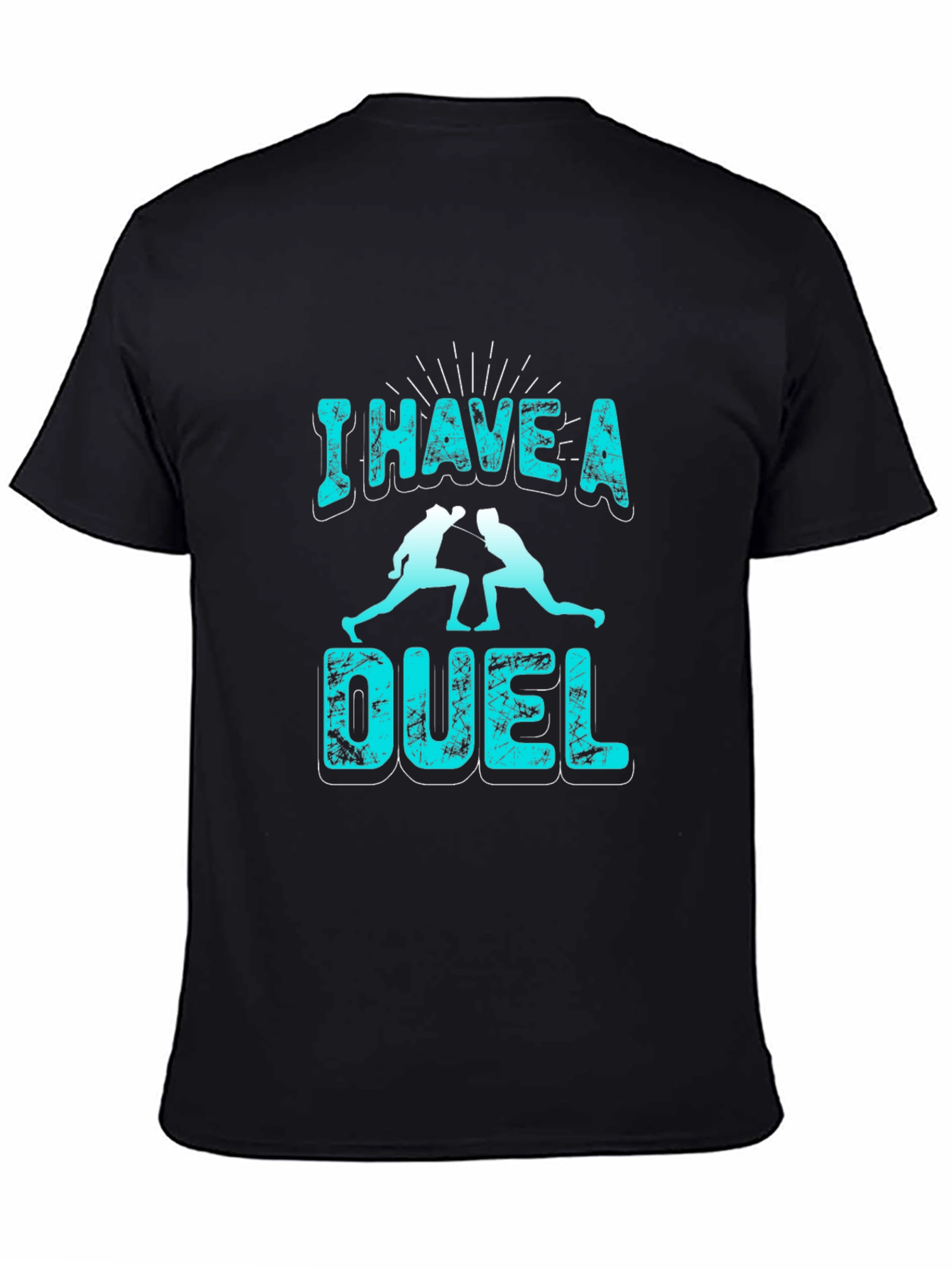 I Have a Duel Graphic T-Shirt - Black