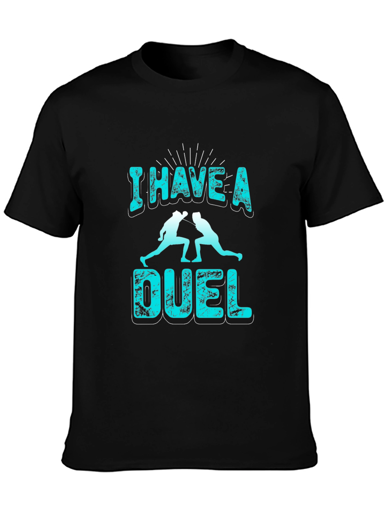 I Have a Duel Graphic T-Shirt - Black